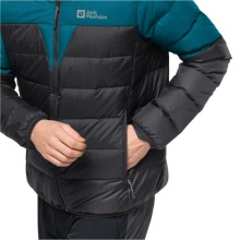 Jack Wolfskin Winter-Daunenjacke DNA Tundra Hoody mit Kapuze (sehr warm, winddicht) korallblau Herren